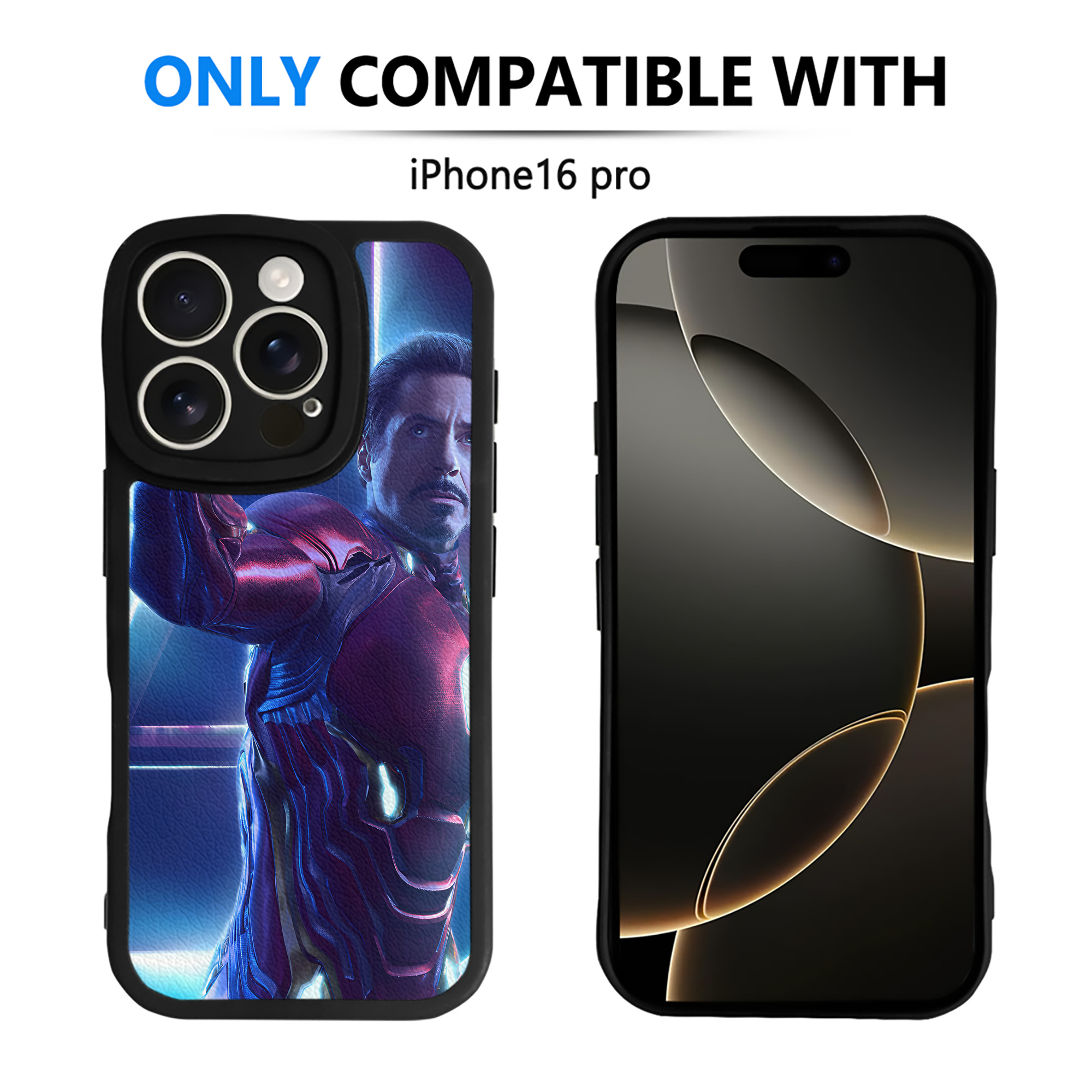 （画像用） アベンジャーズ The Avengers 【iPhone 16シリーズ対応】シリコンスマホケース（レザー調） 材質：シリコン